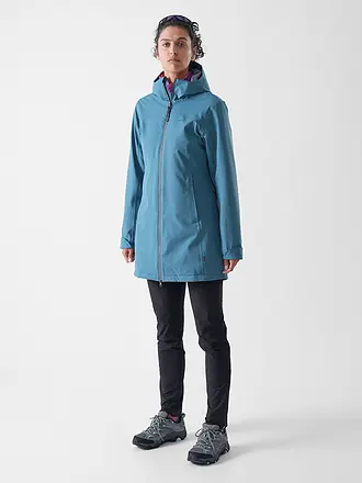 MERU | Cappotto invernale da donna Nora con cappuccio | petrol